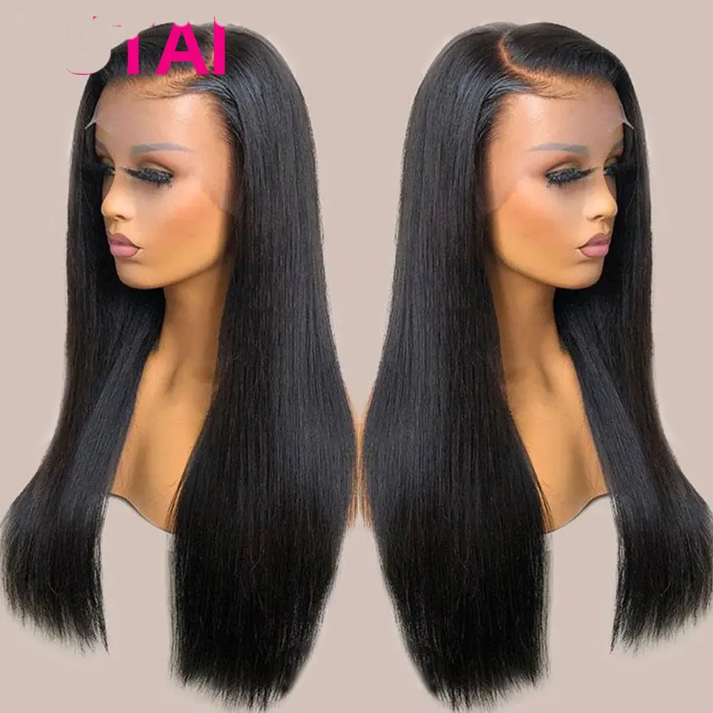 Real Human Hair Lace Wig Set Straight