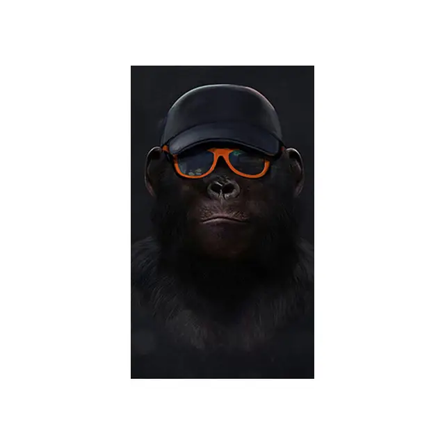 3 Monkeys Poster Cool Graffiti Street Art Canvas Painting Wall Art Living Room Home Decor