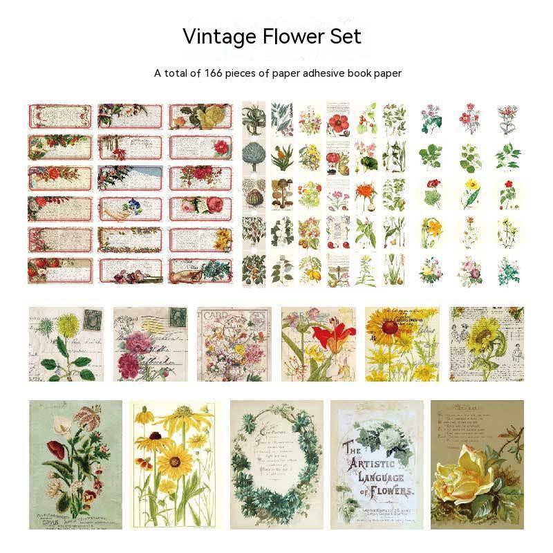 3 Vintage Flower Set