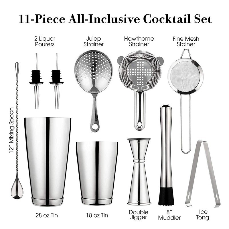 Title 8, Stainless steel shaker set