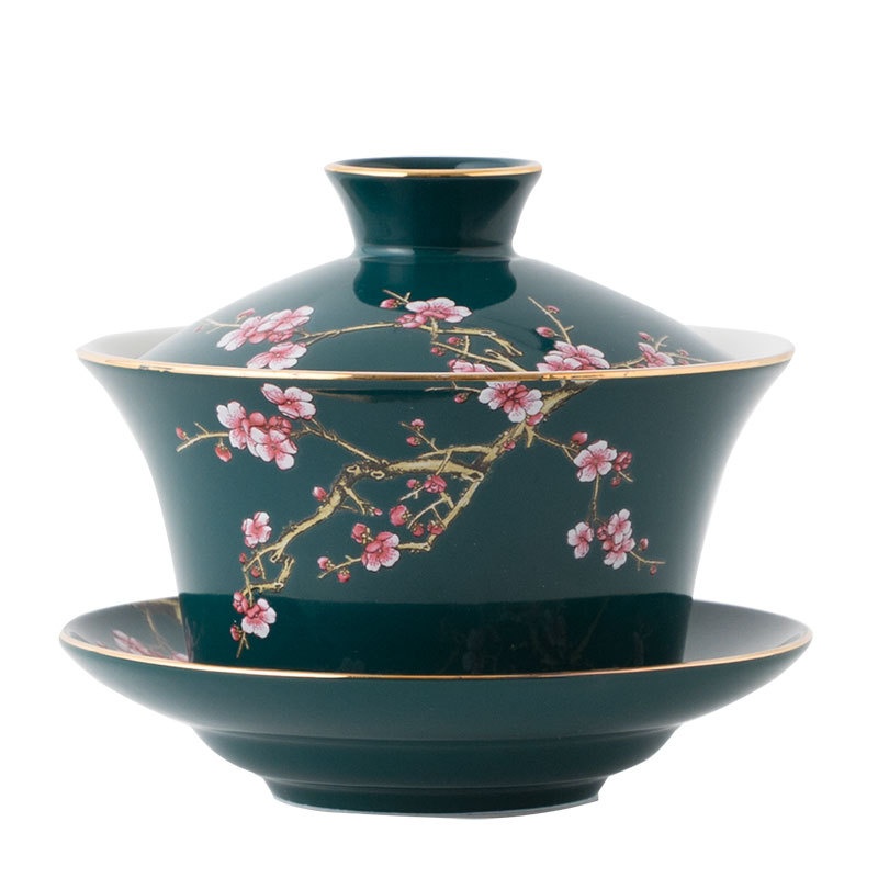 Creative Embossed Ceramic Cover Bowl - Image 8