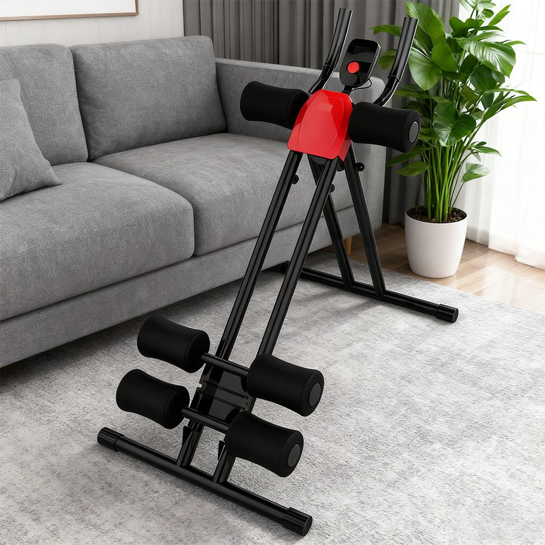 Ab Crunch Machine Abdominal Trainer Plank Glider Home Gym