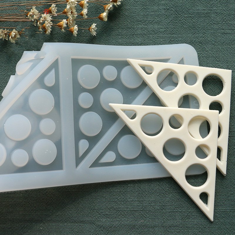 Title 9, Single layer chocolate silicone mold triangle c...