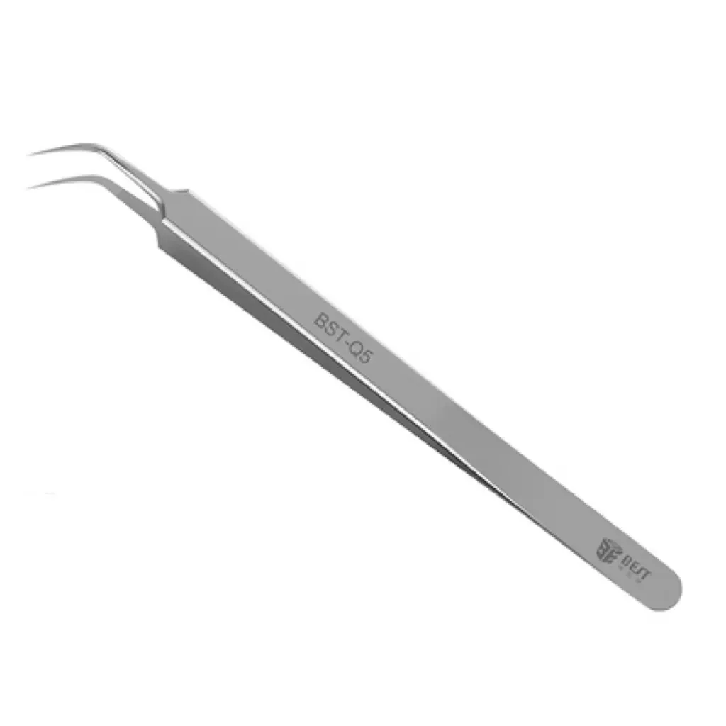 Flying Line Tweezers Stainless Steel 0.1mm Fine Tip Tweezers Lengthened And Hardened For Microscopy - Q5 Fly Line Tweezers Bend