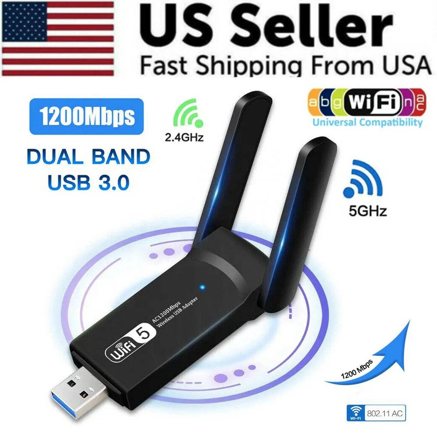 1200Mbps Long Range AC1200 Dual Band 5GHz