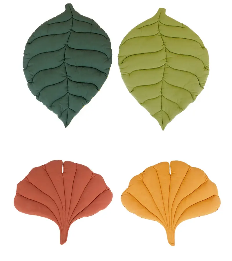 Leaf Shape Soft Dog Bed Mat Crate