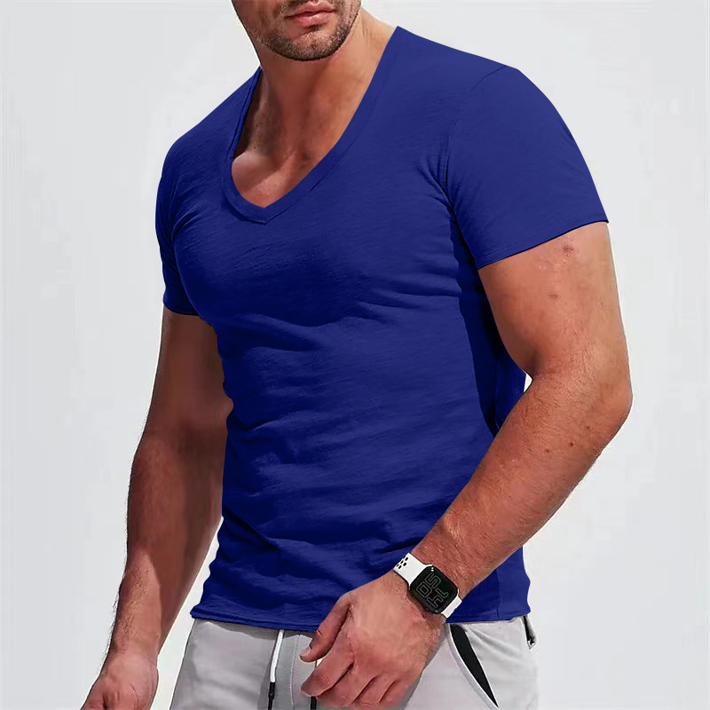 Title 3, T-shirt Casual Slim Fit à Manches Courtes pour ...