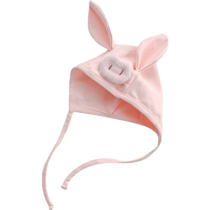 Title 6, Spring And Autumn Thin Baby Pig Hat Cute