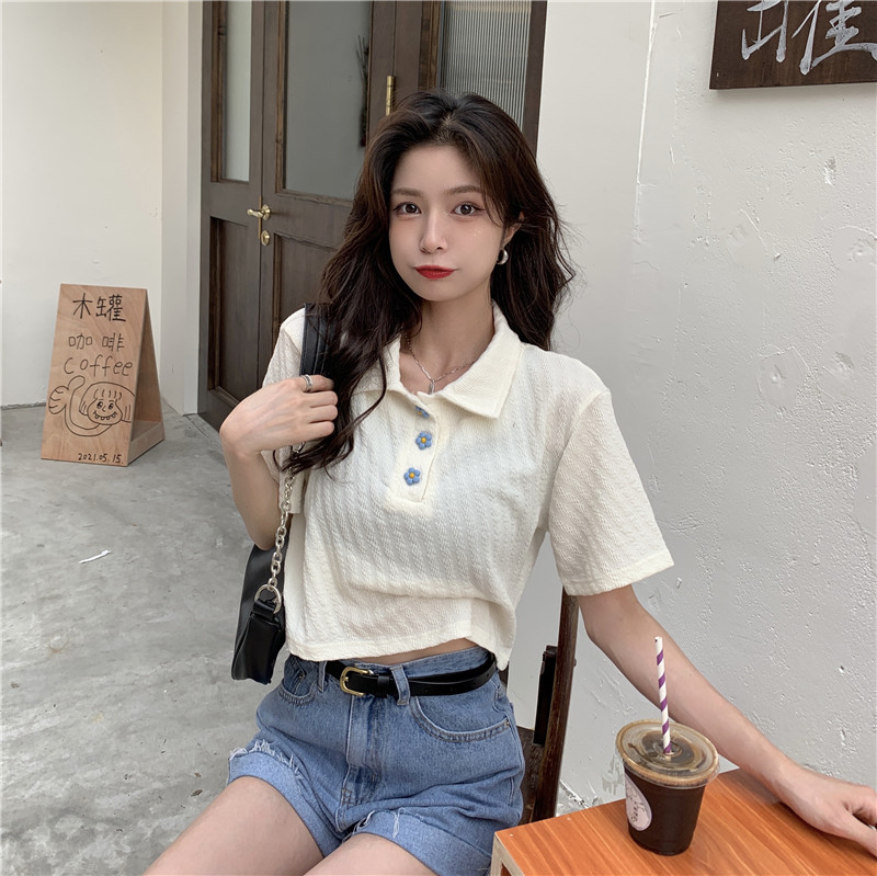 Title 5, White T-shirt Bottoming Shirt Loose Short Sleeves