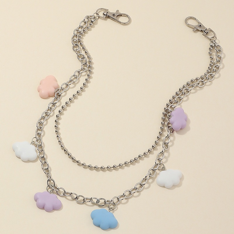 Title 5, Metal Pants Chain Personality Cloud Pendant