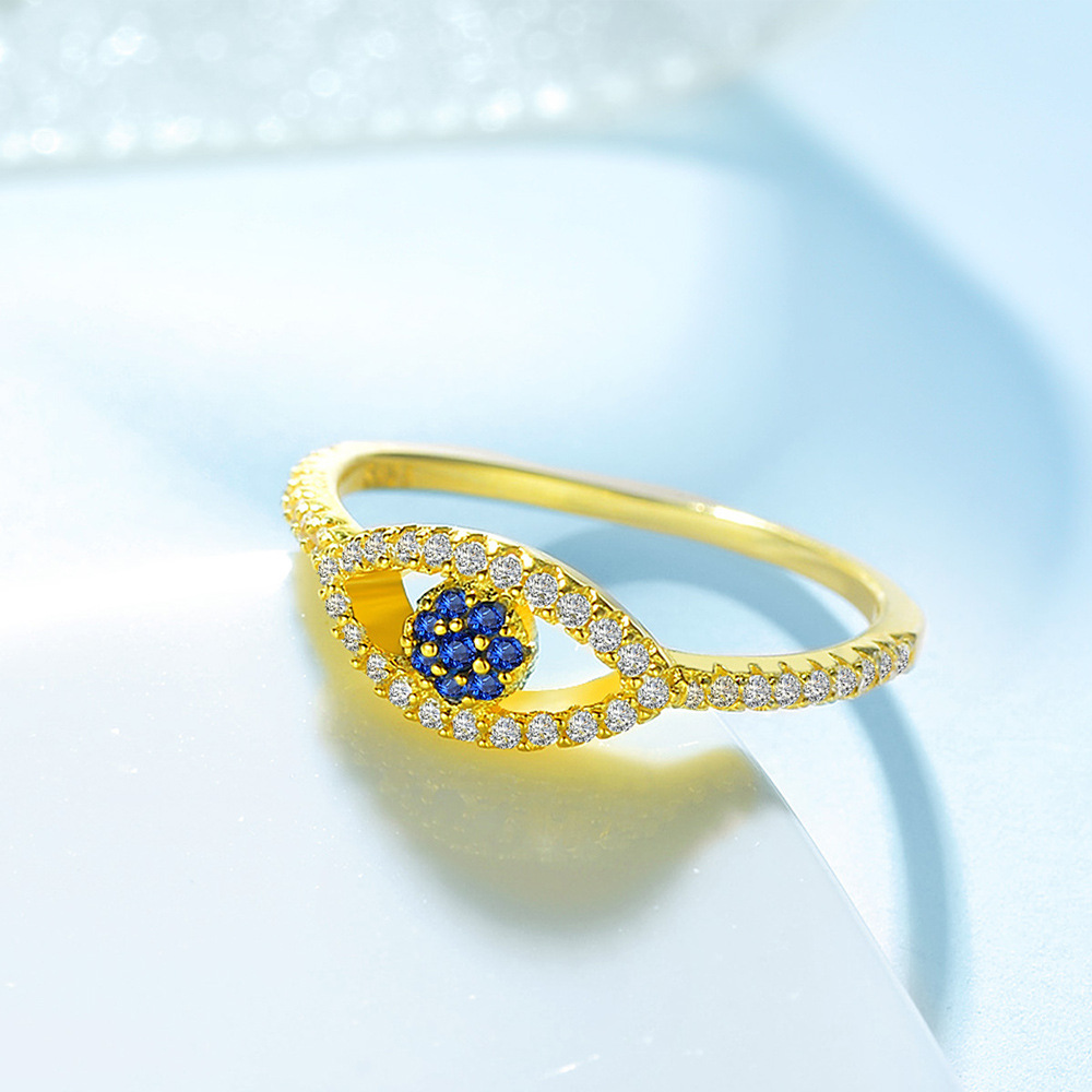 Fashion Women's Sterling Silver Eye Ring