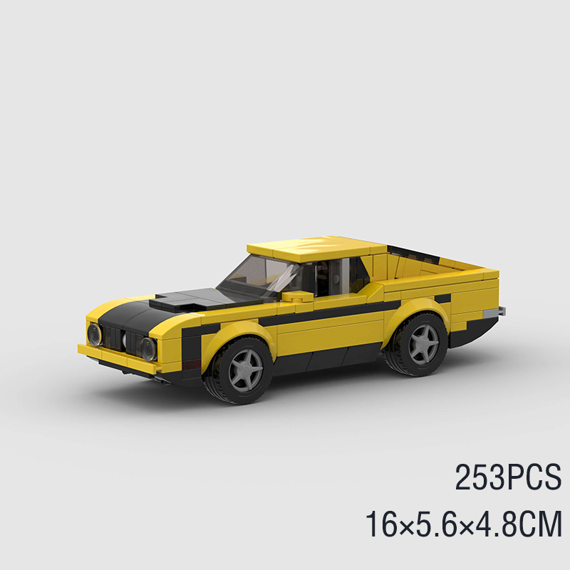 Yellow Ford Mustang