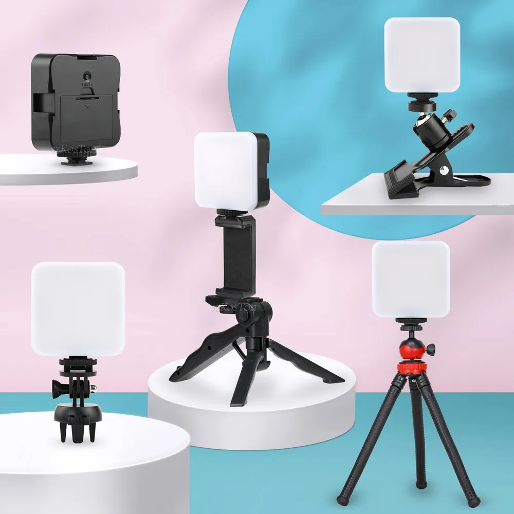 LED Mini Square Outdoor Pocket Light Tripod