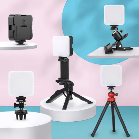 LED Mini Square Outdoor Pocket Light Tripod