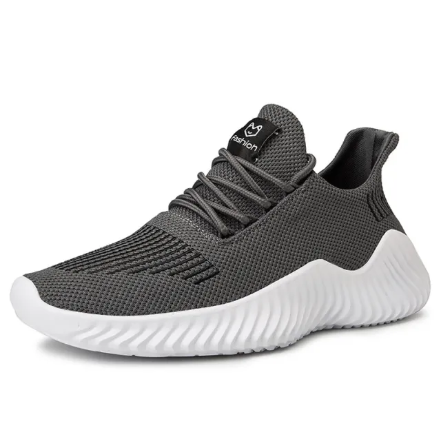 Large Size Men's Shoes, Breathable Sports Shoes, Ultra light Running Shoes, New Style Grey - Shop at LoveMi