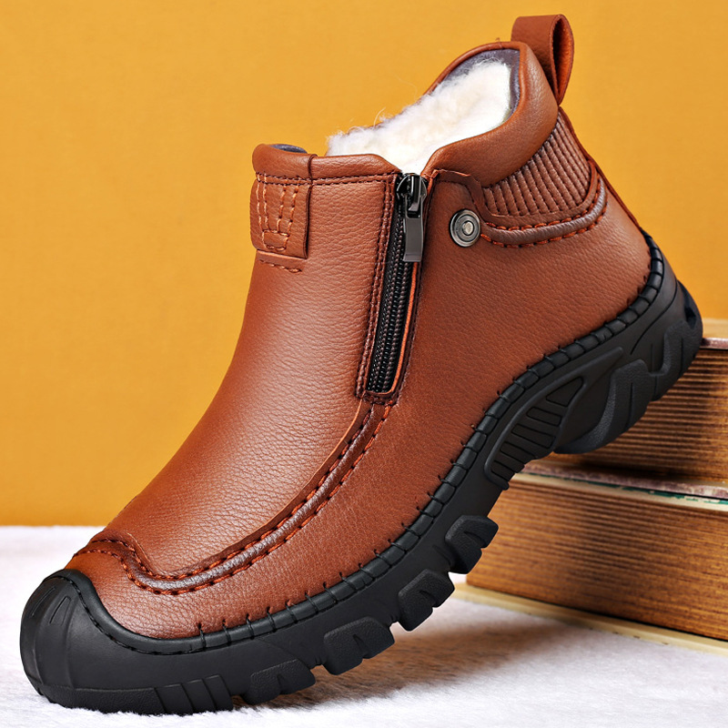 Title 6, Cotton Shoes For Men With Plush Insulation