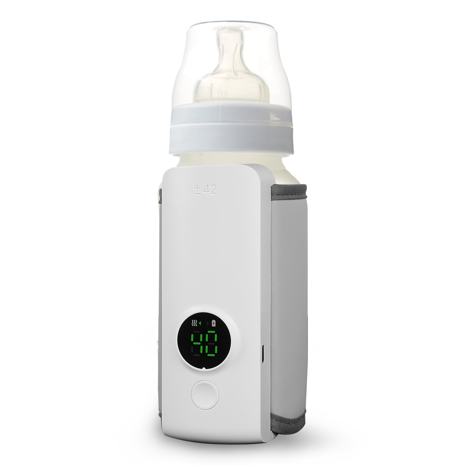 1Pc Portable Bottle Warmer Baby Milk Warmer Milk Formula Warmer For Travel With 6 Heating Levels USB Rechargeable Keep Milk Warm For 5 Hours No Bottle Included — foto 3