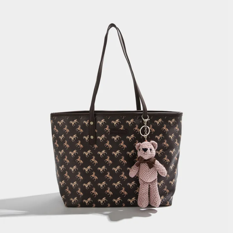 Fashion New High-end Niche Large-capacity Tote Bag - Black