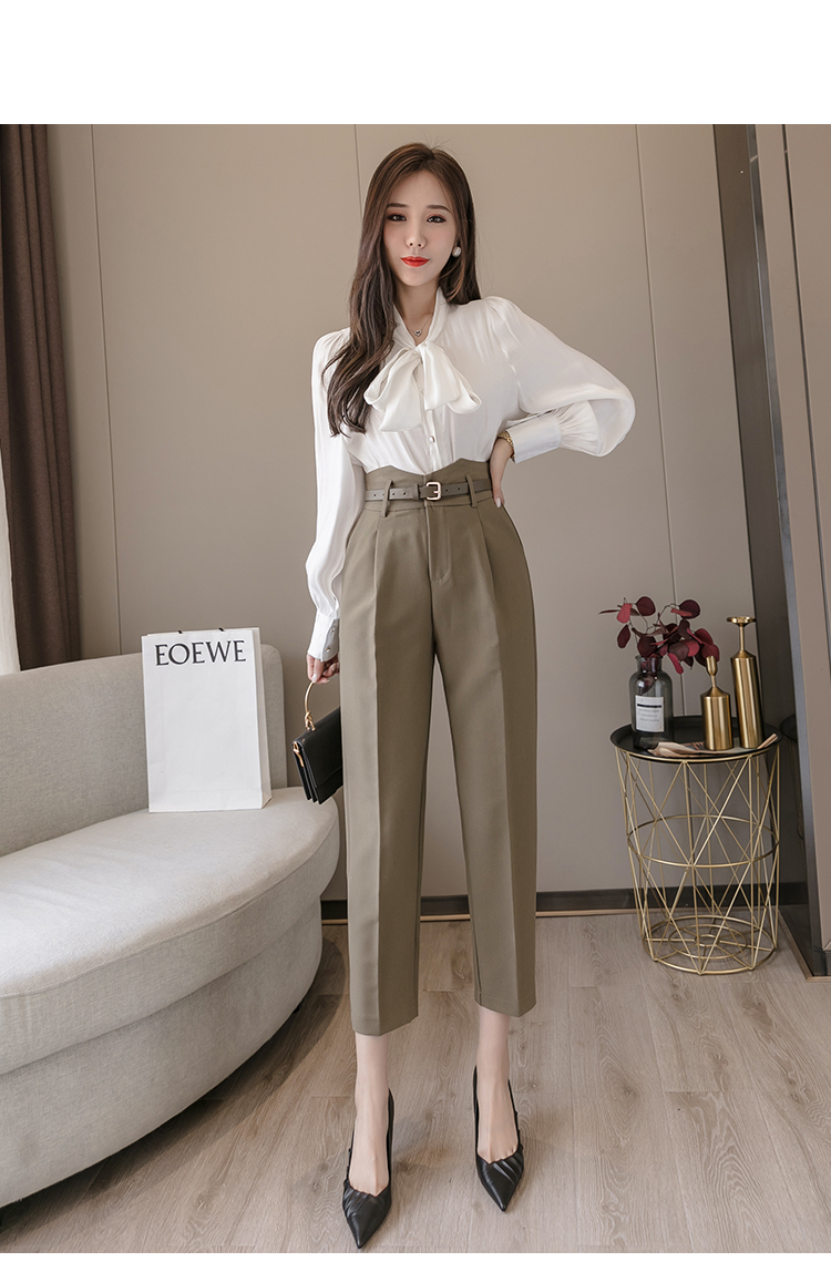 Title 10, High Waist Suit Pants Ladies Summer Pants Thin ...