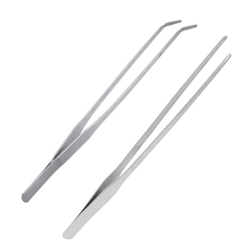 27CM Stainless Steel Aquatic WaterPlant Aquarium Tweezer Fish Tank Long Tone D — image 5