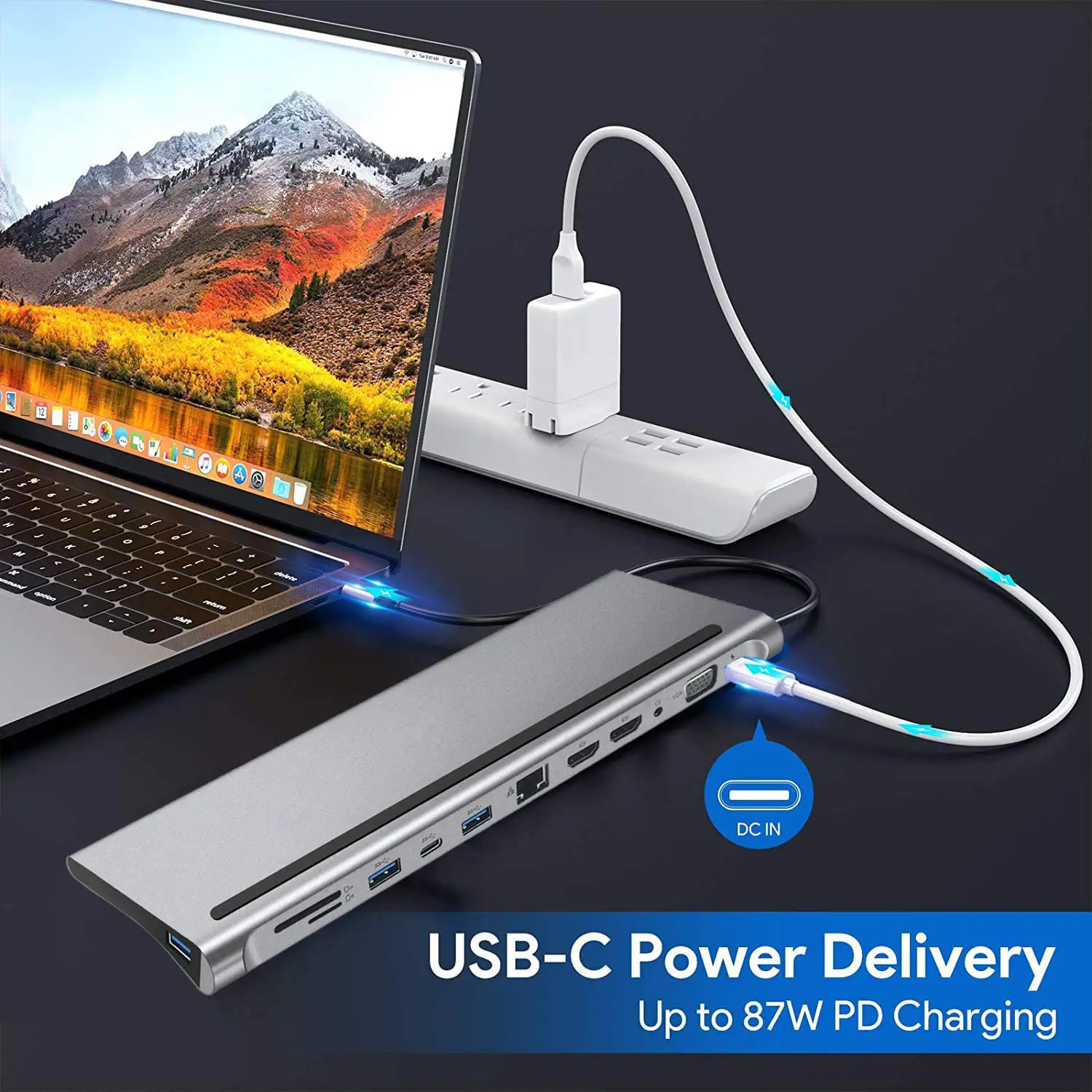 Multipower Dock USB-C To Double PD Fast