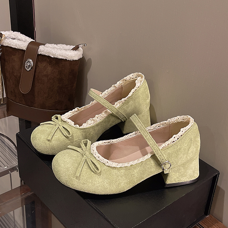 2026 Summer New Arrival Women's French Style Quilted Low Vamp Flats Hidden Heel Mary Janes Bow Soft Sole Commuter Shoe