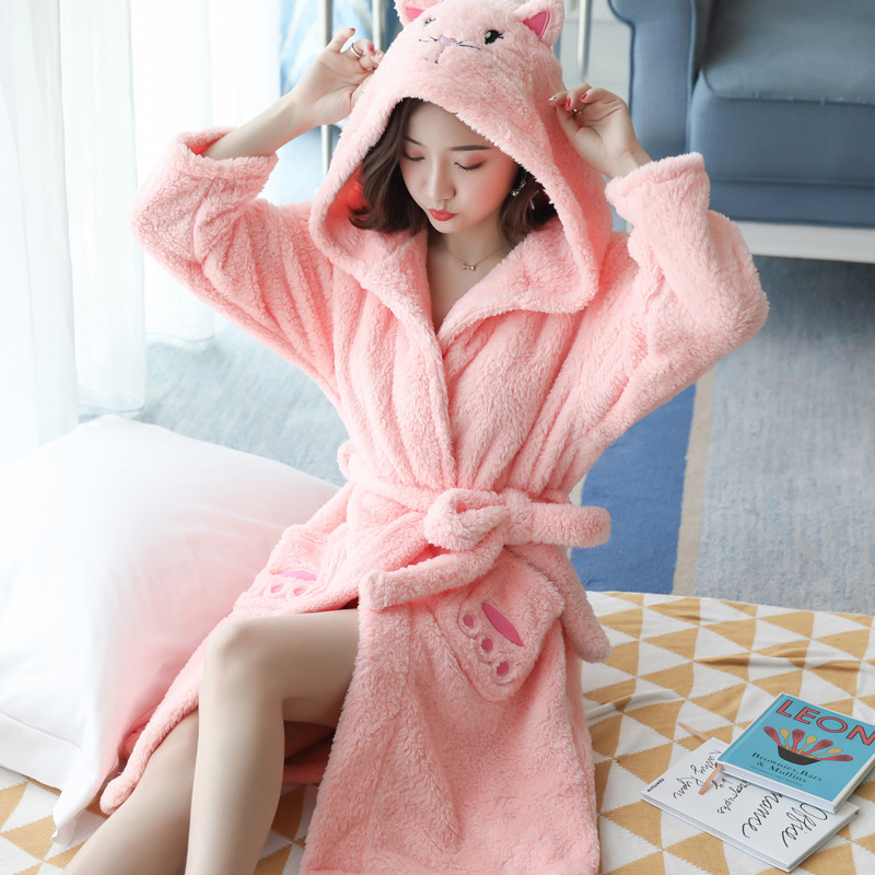 Fox robe orange pink