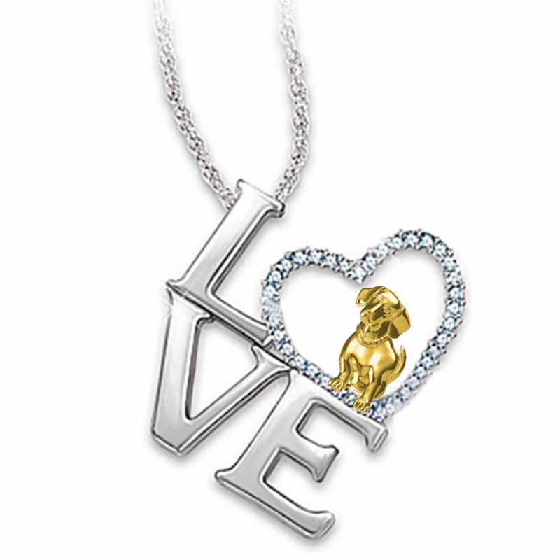 Title 5, European And American Love Alloy Animal Necklac...