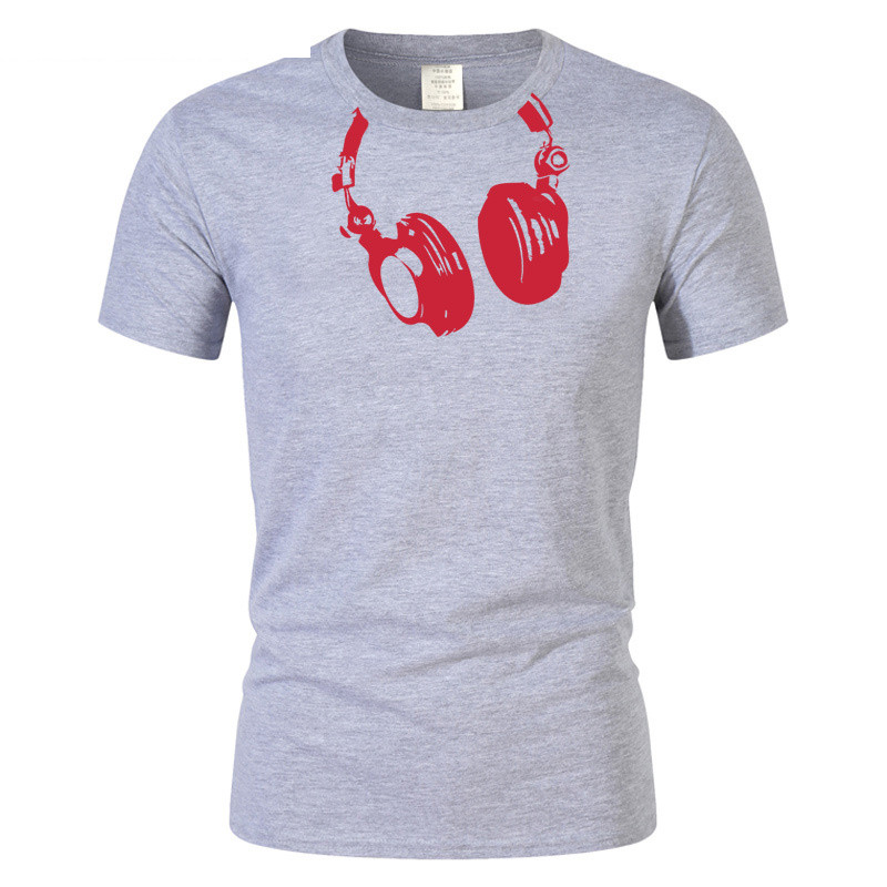 Title 2, Mens Summer Polyester Headphones Image T-Shirt...