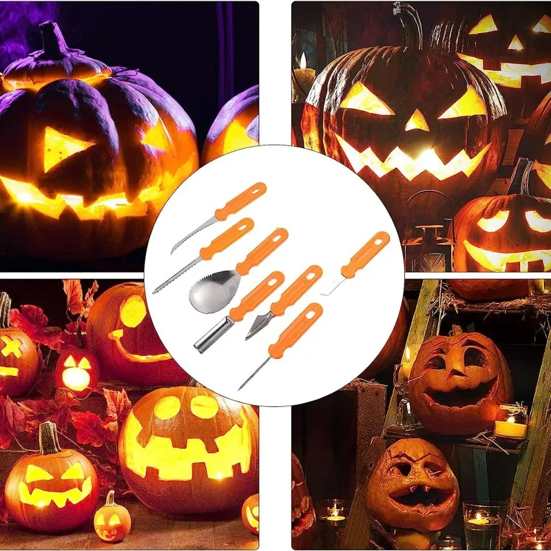 Halloween Stainless Steel Pumpkin Carving Set Fruit Carving Kitchen Gadgets – image 2