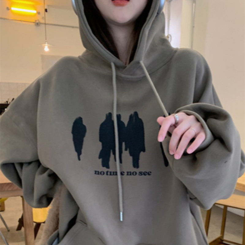 Women's Fashion Loose Casual Hooded Sweatshirt
