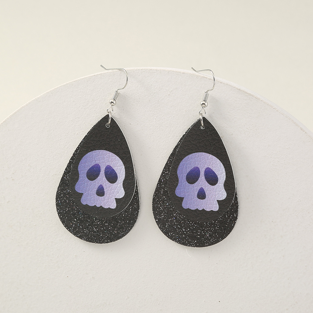 Simple Geometric Personality Halloween Earrings