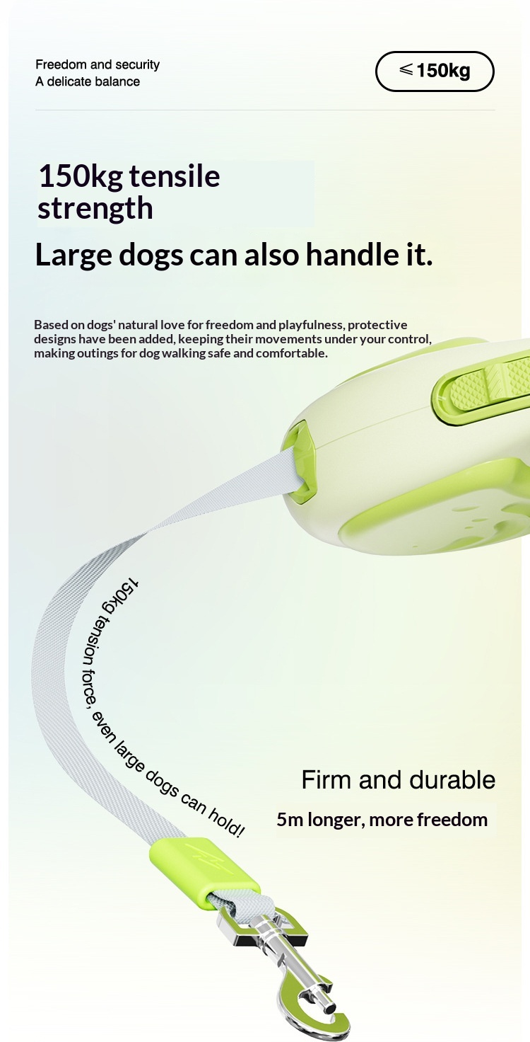 Retractable Dog Leash  Shock-Absorbing Design For Large DogsDurable Extendable Leash For Walking detail photo 24