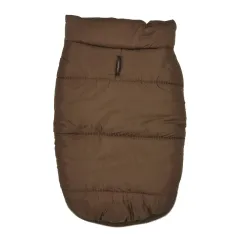 Autumn And Winter Thickened Warm Cotton Coat Dog Vest Padded Jacket - Coffee - View 1
