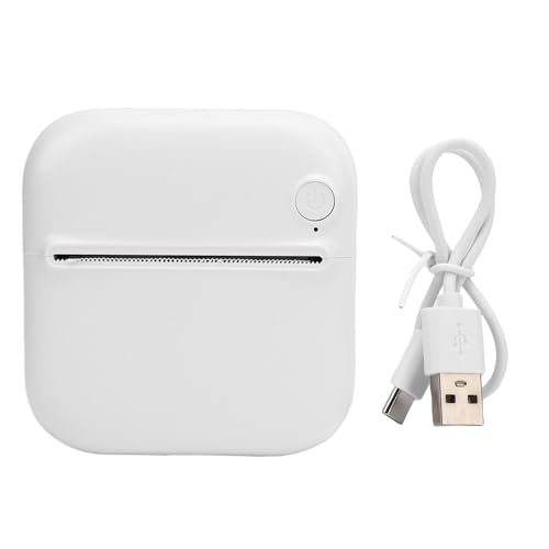 Mini Printer Sticker, Pocket Thermal Printer, Inkless Black And White Printing, Portable Sticker Maker Machine For Home, School, Office