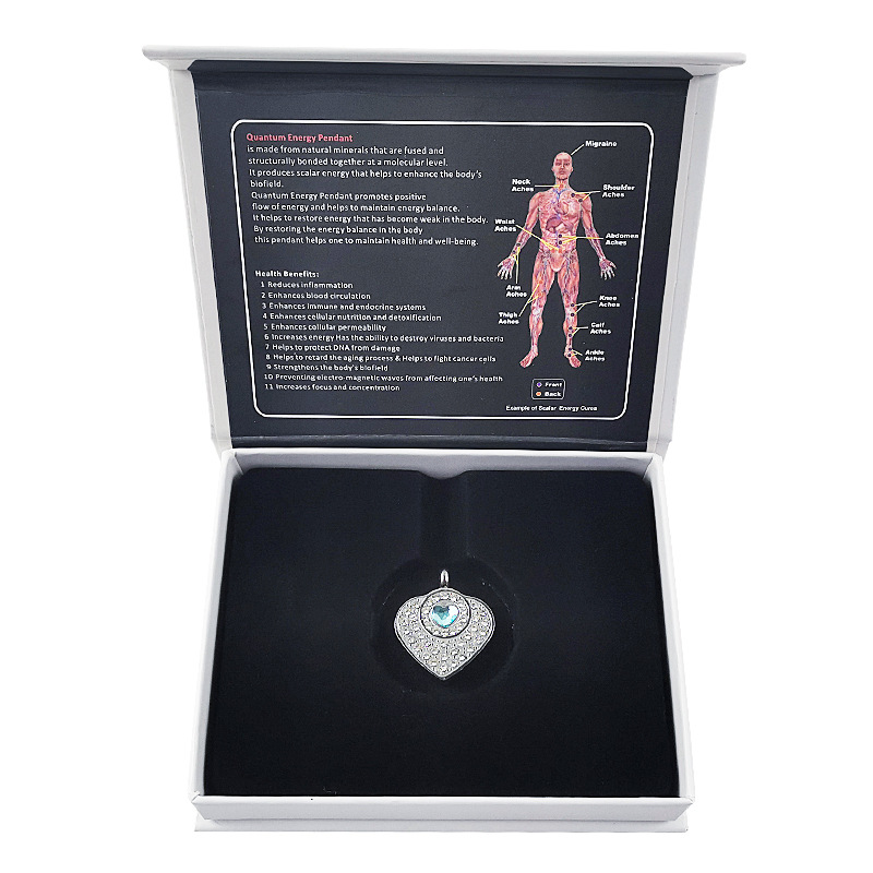 Stainless Steel Heart-shaped Rhinestone Pendant Necklace With Diamonds