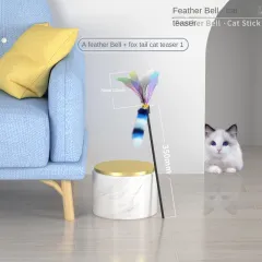 NEW Round Cat Scratching Board Wear-resistant Anti-scratch Claw Grinder Furniture Protector Pet Products - Foxtail Cat Teaser Stick - View 1