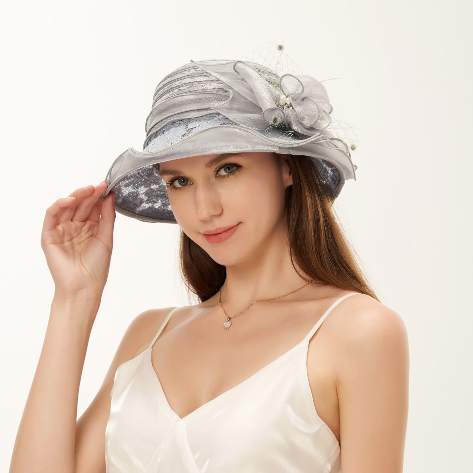 Mesh Straw Embroidered Beach Hat