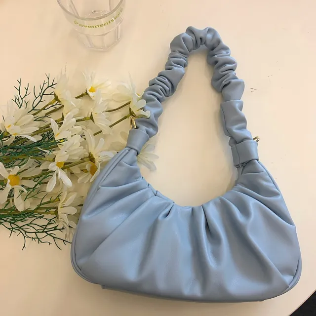 New One shoulder Diagonal Small Bag Underarm Bag Blue - Shop at LoveMi