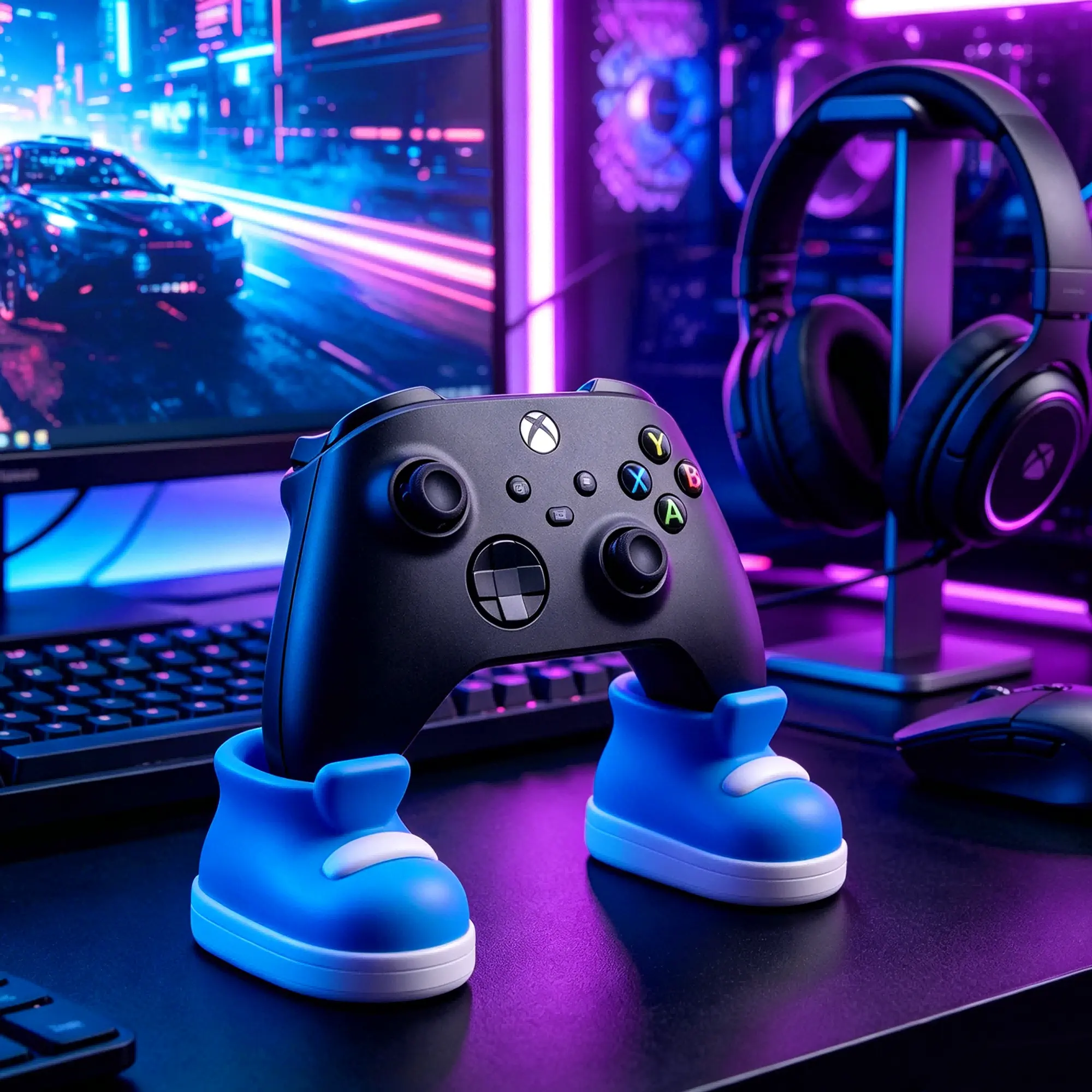 Shoe-Shaped Game Controller Stand, 3D Printed Gaming