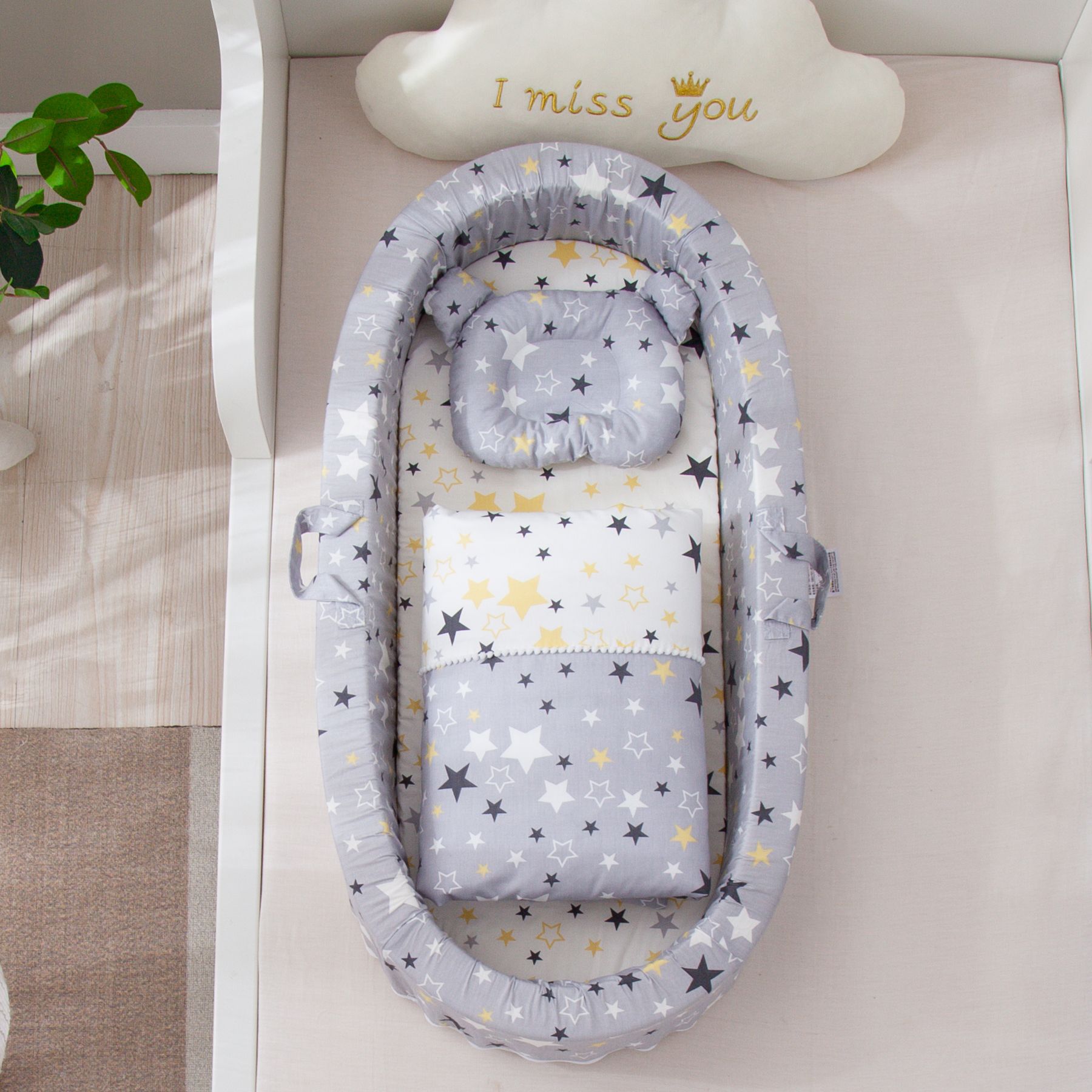 Septal Pad Crib Middle Bed Removable Circumference Anti-pressure High Edge - 7