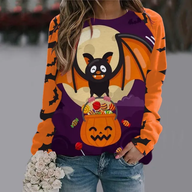 Women's Printed Long Sleeve T shirt Wxy271437 M - Shop at LoveMi