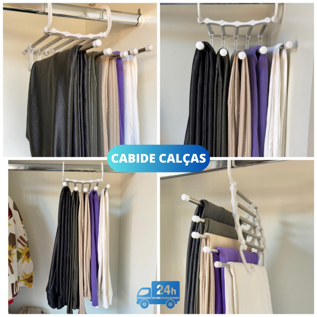 Set Of 5-in-1 Multifunctional Hangers. Suitable For Trousers, Skirts And T-shirts. 3