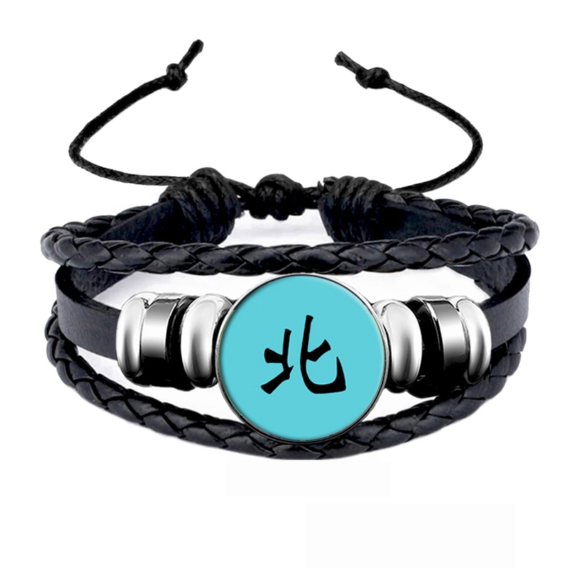 Akatsuki Member Sign Snap Button Charms Bracelet