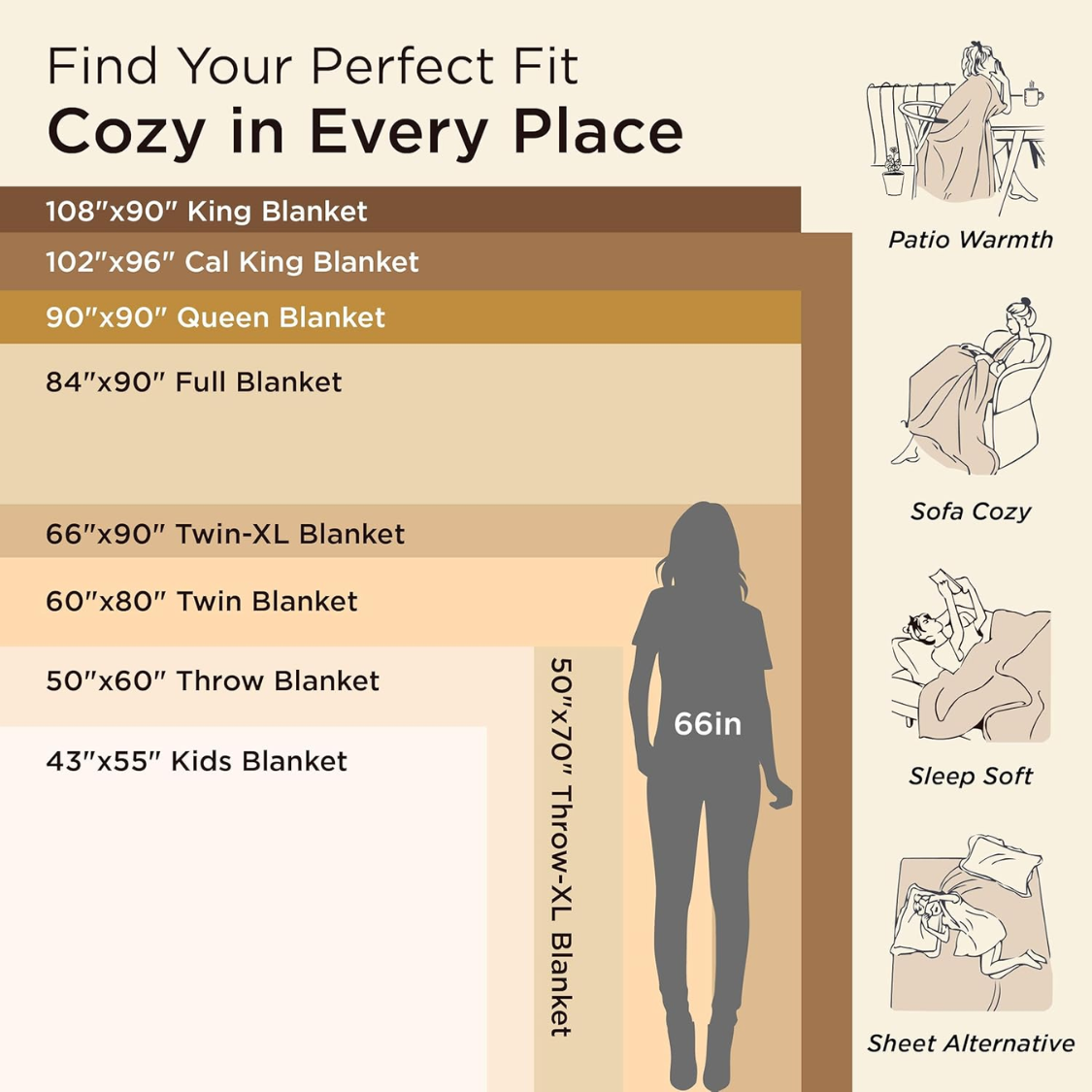 Blankets Queen Size Grey Soft Warm Outdoor Picnic Blanket For Camping Travel — foto 6