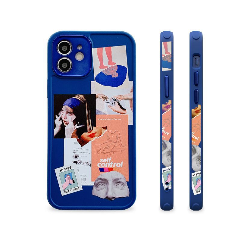 Blue phone case