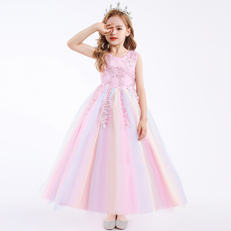 Title 10, Kinder Brautkleid Lang Stilvolles Design für Ho...