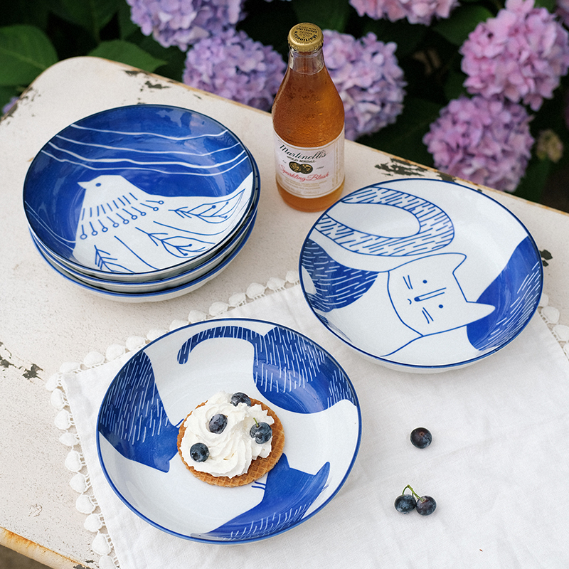 Title 2, Underglaze Porcelain Blue And White Disc Househ...