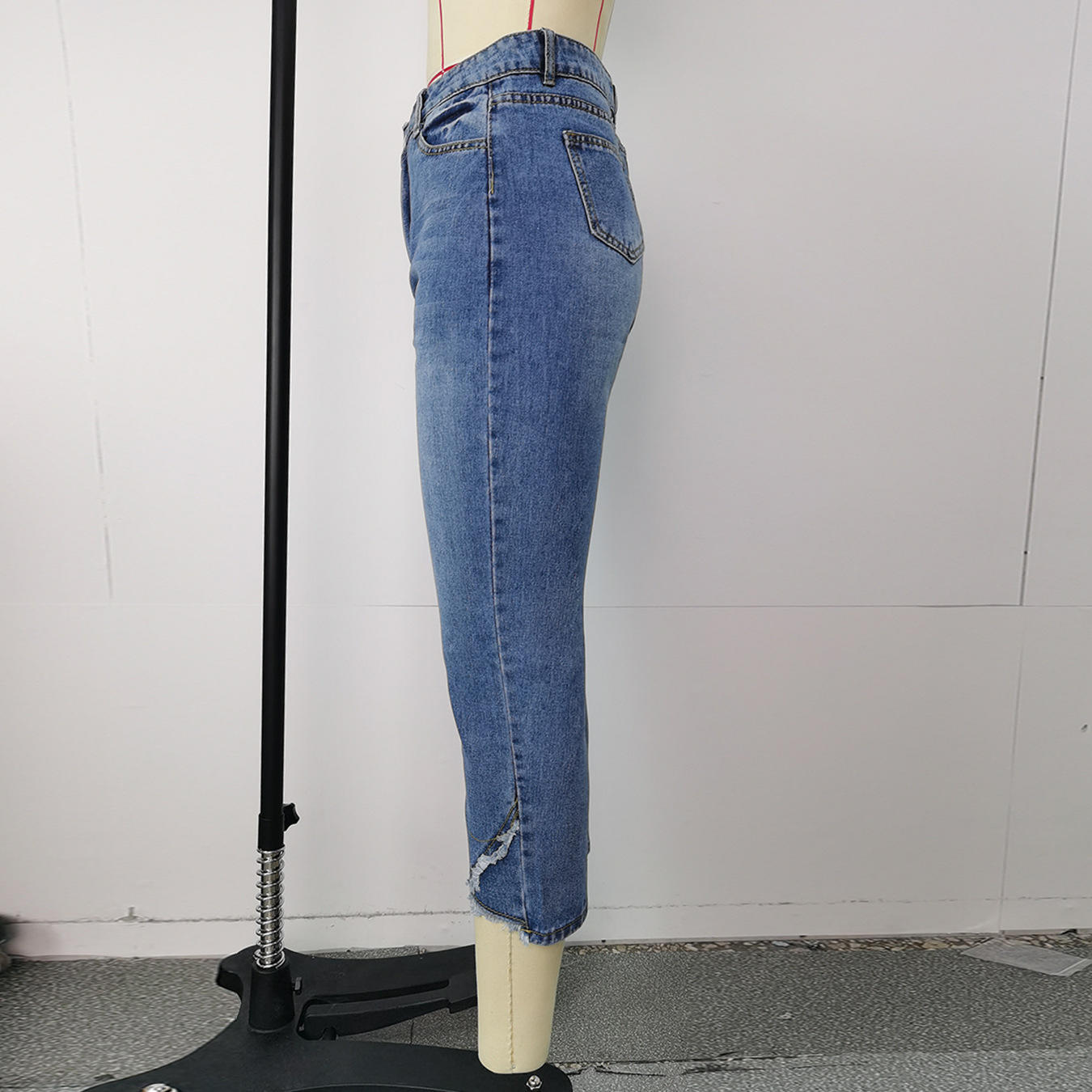 Women's Fashion Irregular Denim Skinny Pants