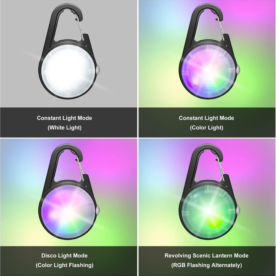 Dog Collar Light, 4 Modes Dog Lights For Night Walking, Rechargeable LED Pet Collar Light For Nighttime Clip On, IP68 Waterproof Pet Walking Accessories-2 Pack 5